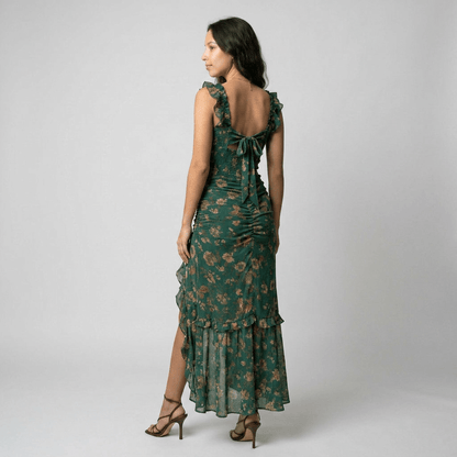 Alba | Vestido largo elegante con abertura - Ebora Store
