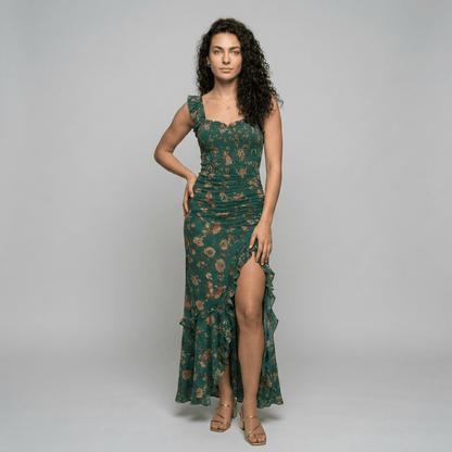 Alba | Vestido largo elegante con abertura - Ebora Store