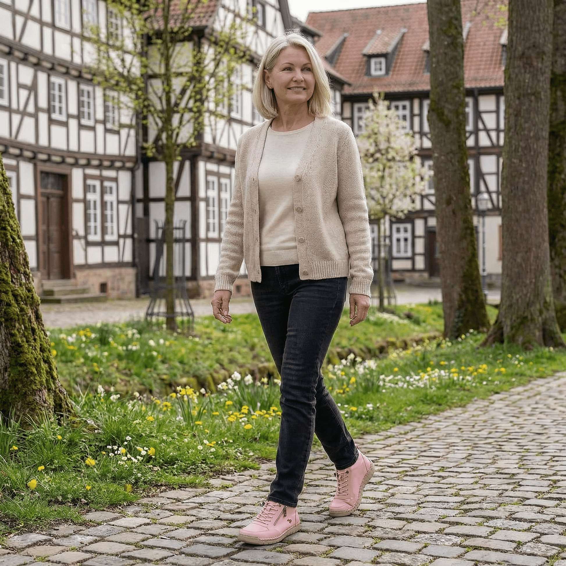 Mila – Zapatillas ligeras con cremallera y soporte ergonómico - Ebora Store
