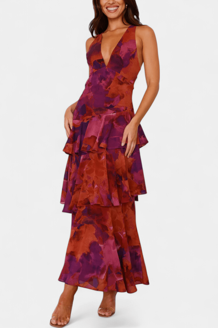 Domenica | Vestido gasa V - Ebora Store