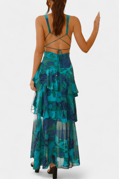 Domenica | Vestido gasa V - Ebora Store