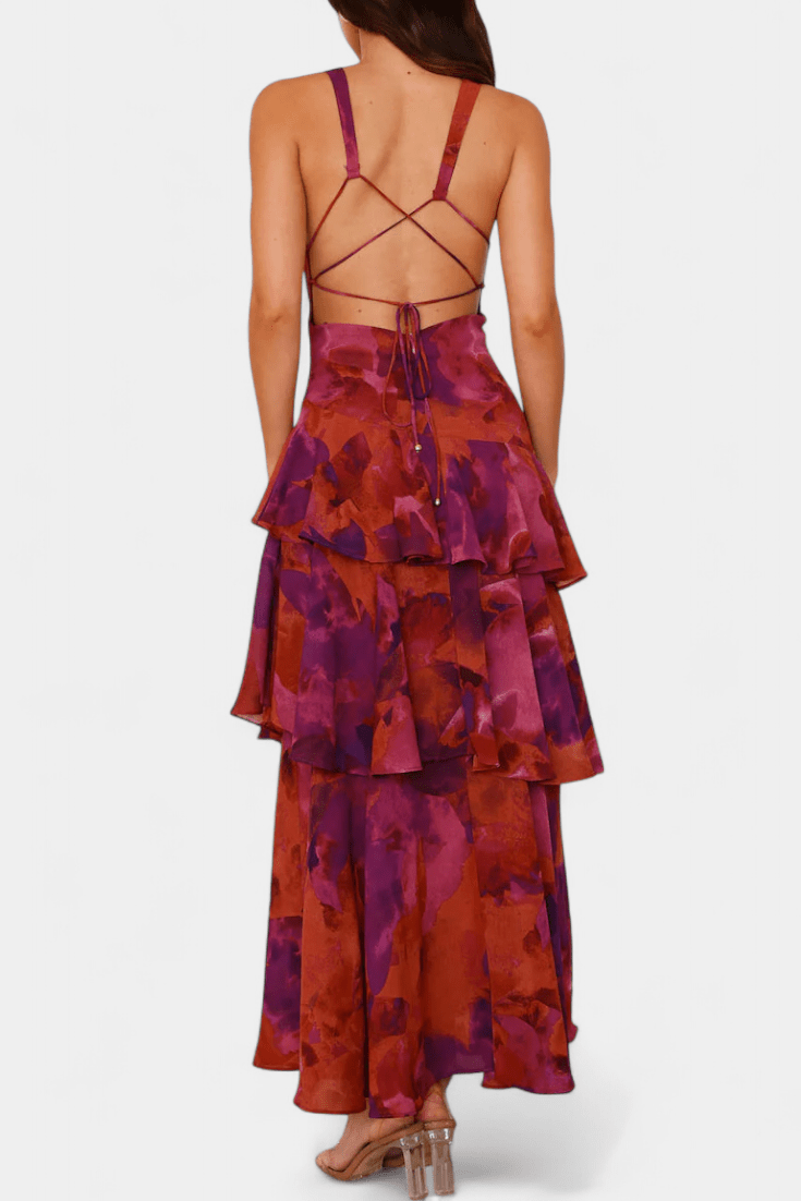 Domenica | Vestido gasa V - Ebora Store