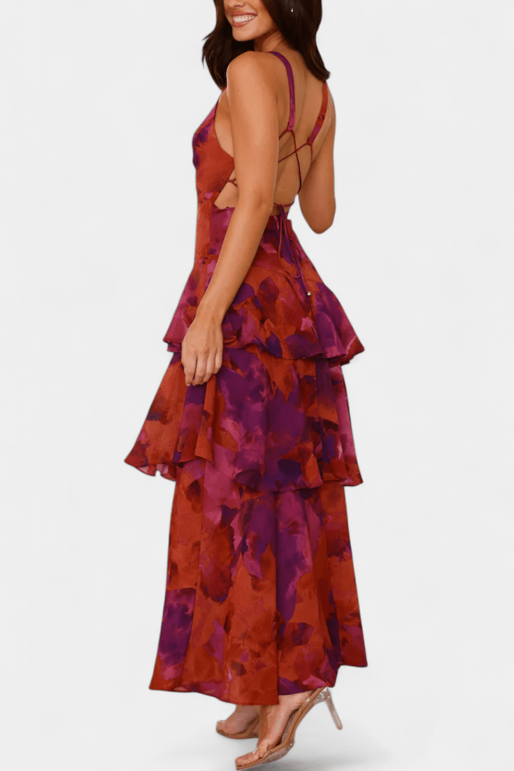 Domenica | Vestido gasa V - Ebora Store