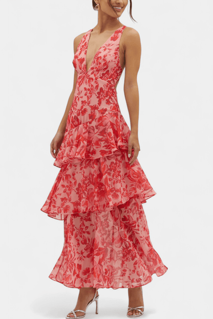 Domenica | Vestido gasa V - Ebora Store