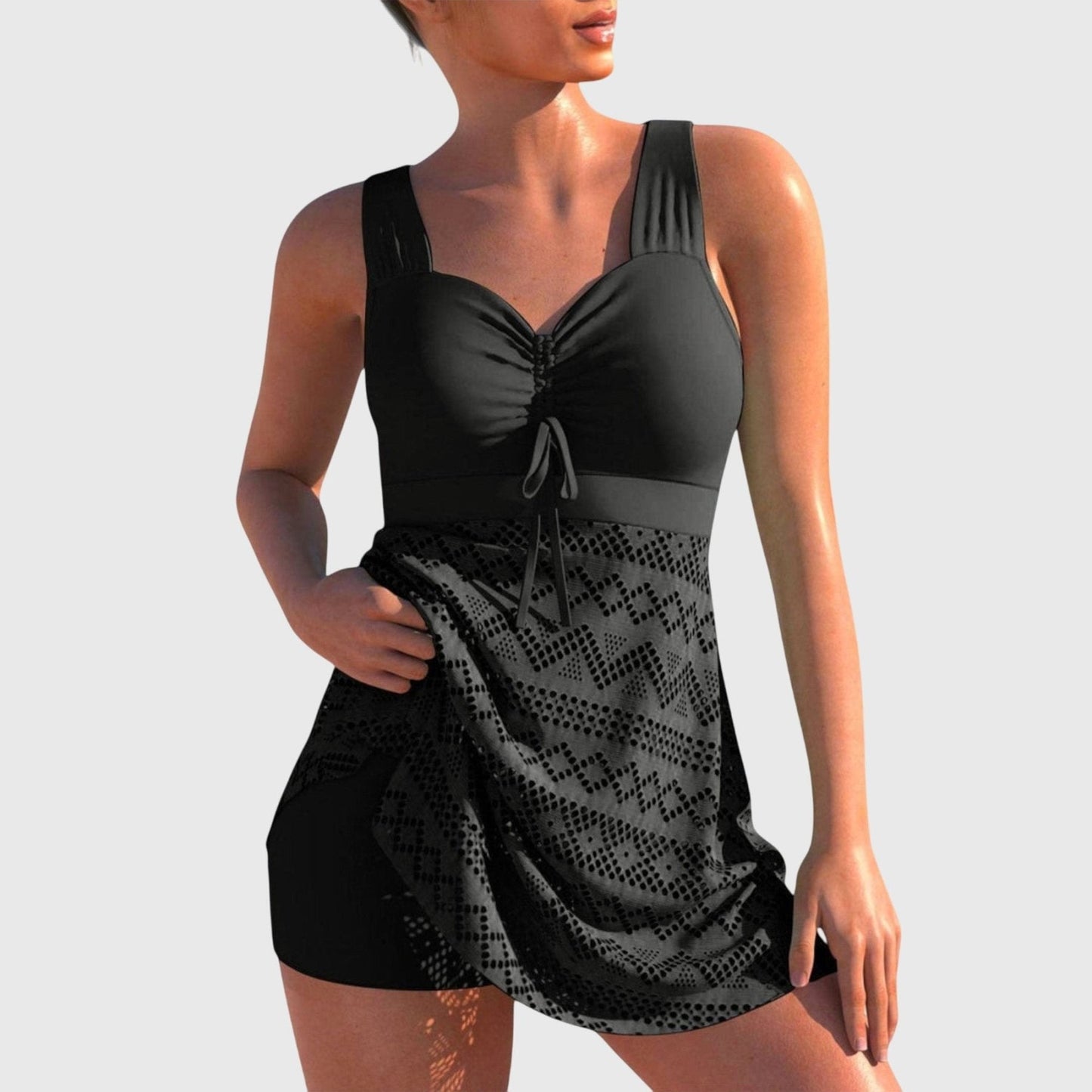 Isabella - Traje de baño de dos piezas con falda - Ebora Store