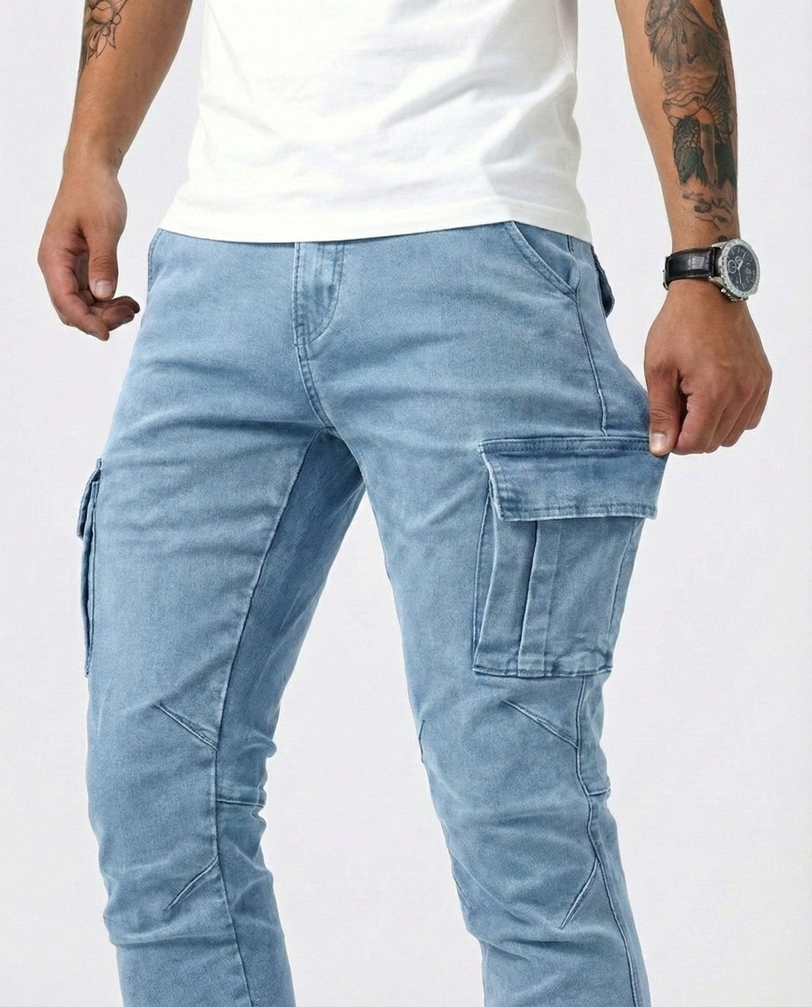 Pantalón Cargo Elástico - Ebora Store