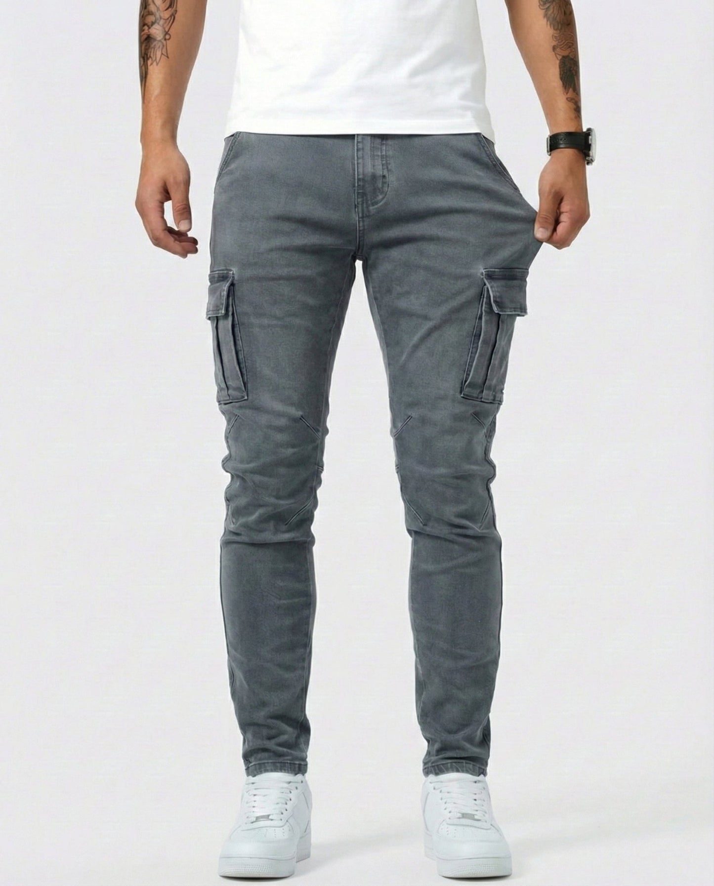 Pantalón Cargo Elástico - Ebora Store