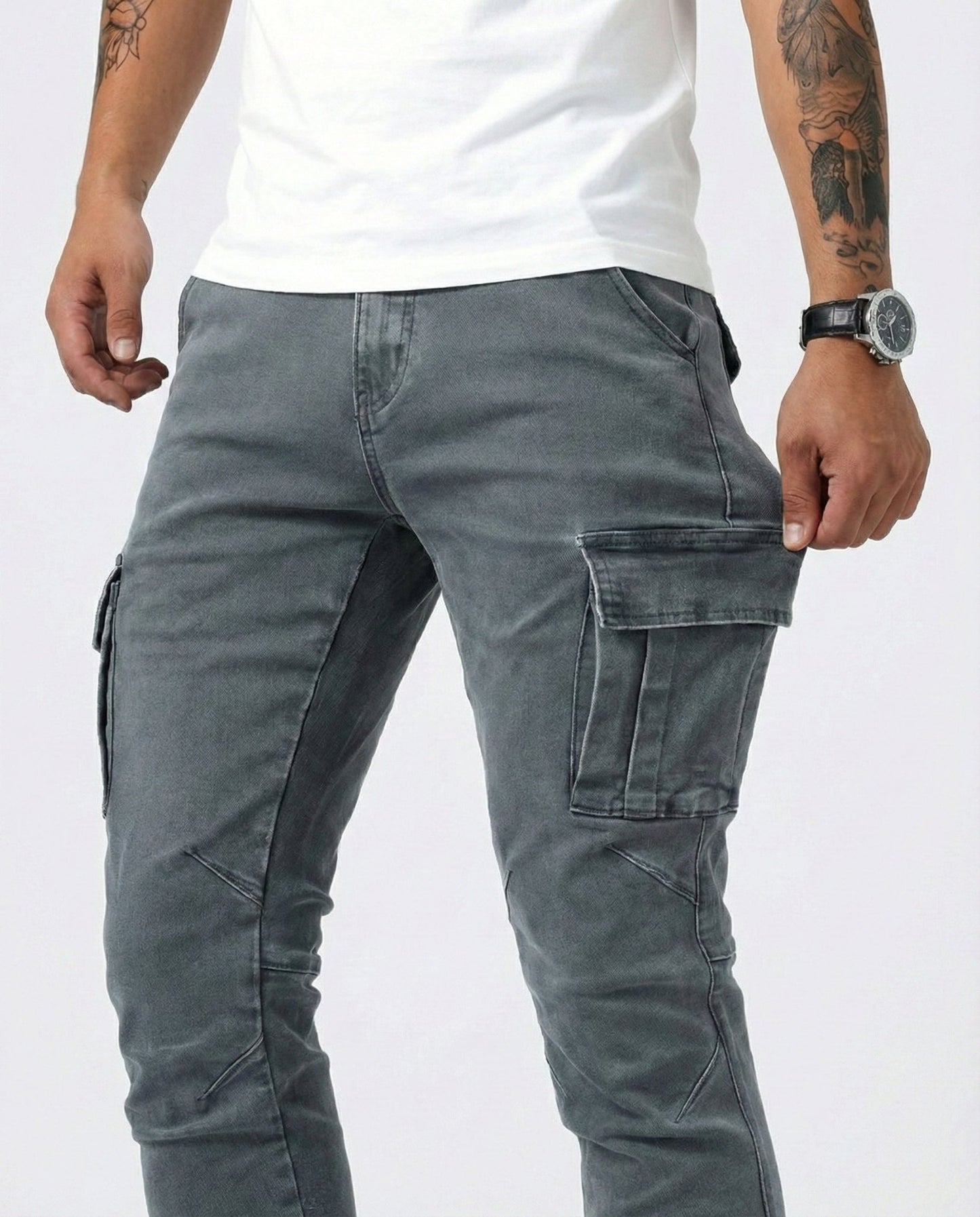 Pantalón Cargo Elástico - Ebora Store