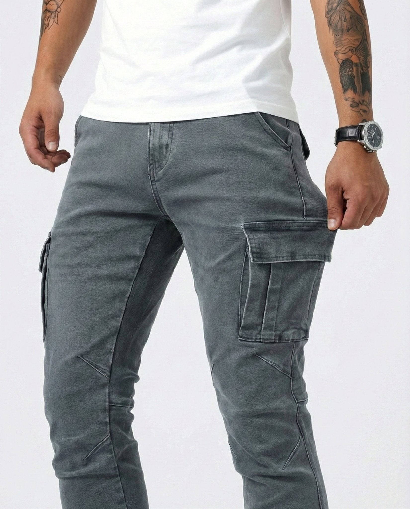 Pantalón Cargo Elástico - Ebora Store