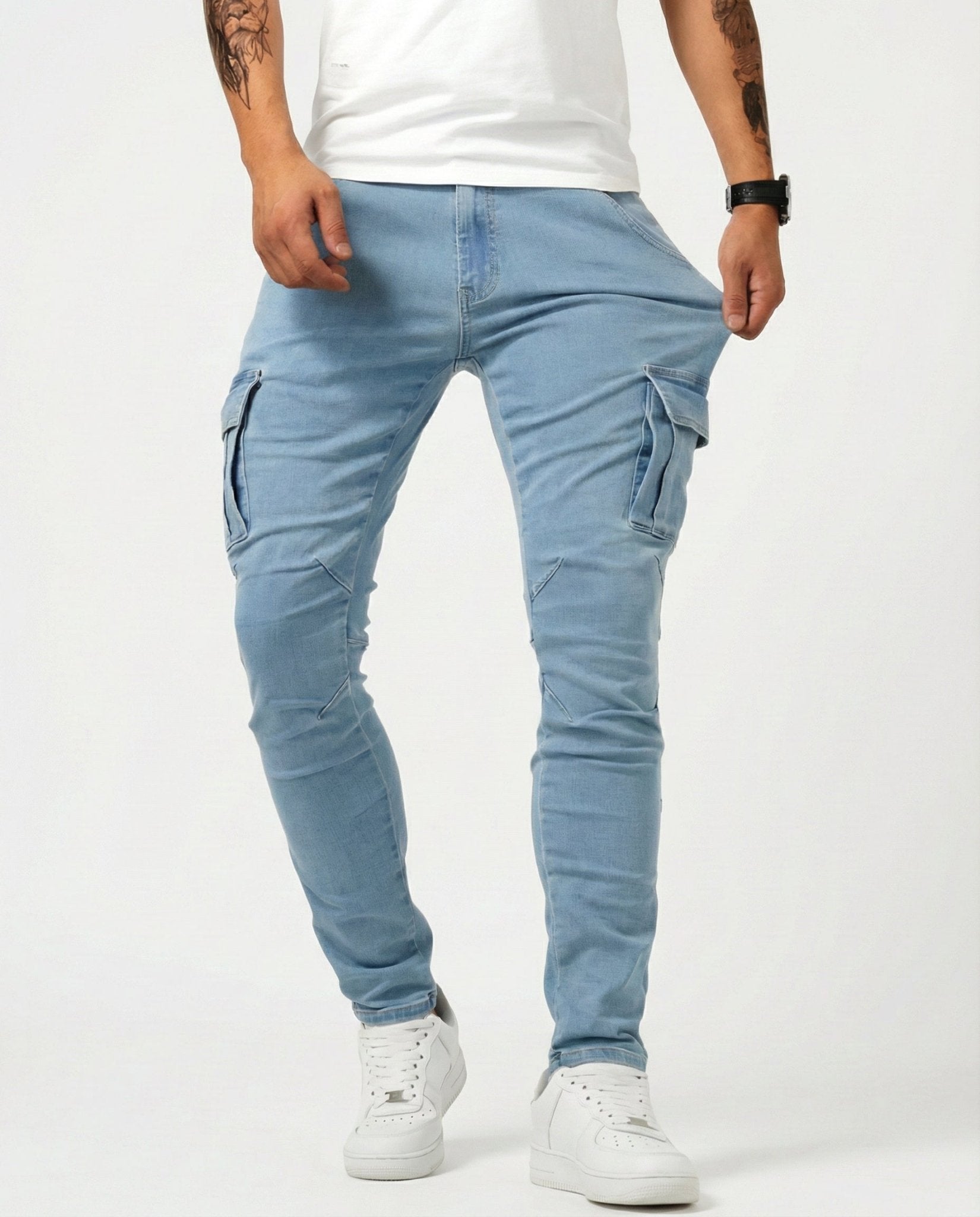 Pantalón Cargo Elástico - Ebora Store
