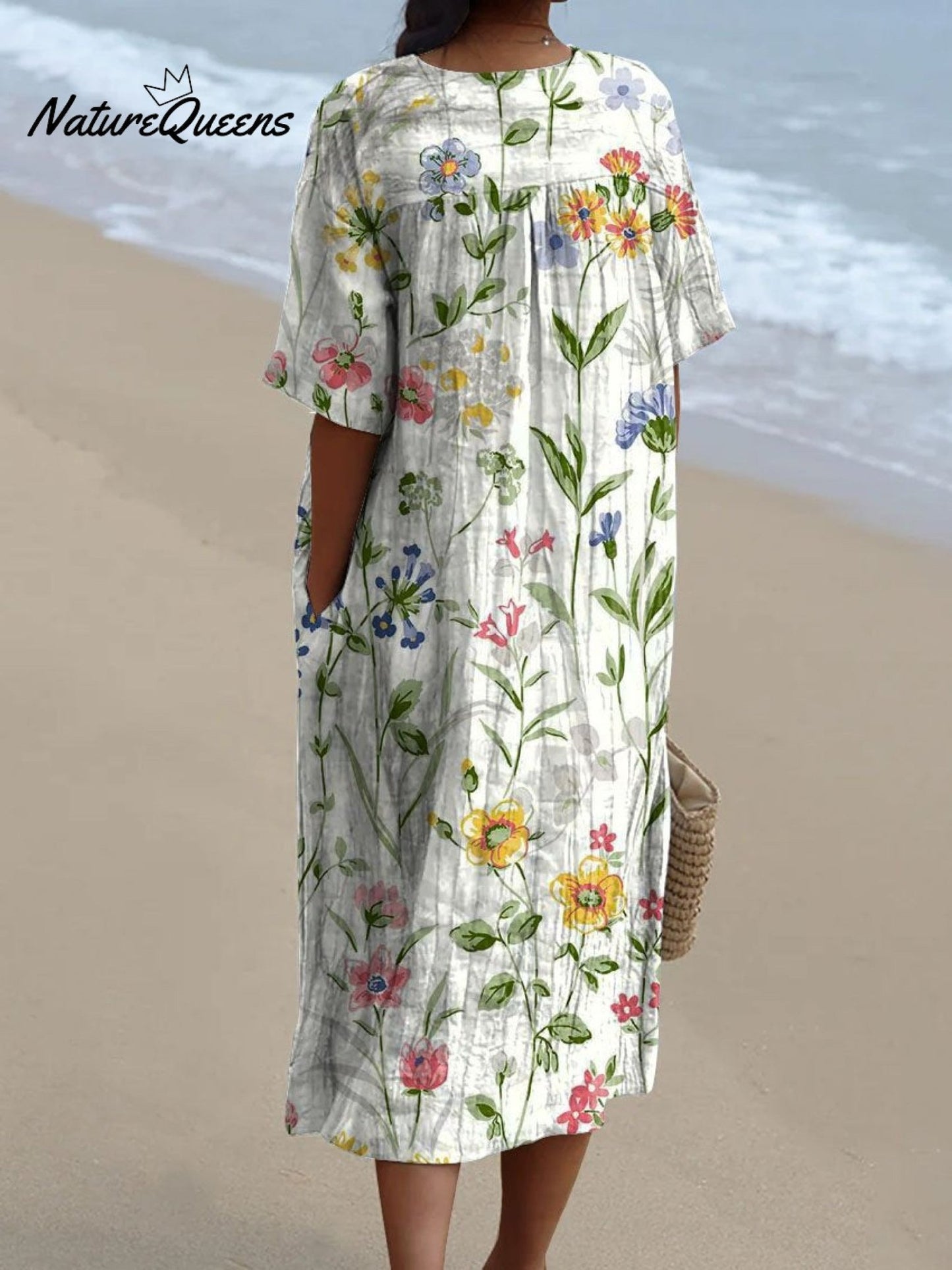 Velora - Vestido Casual Floreado Vintage - Ebora Store
