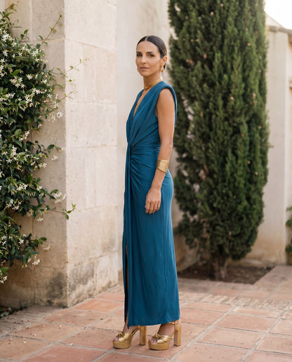 Selena | Vestido Drapé Ardiente