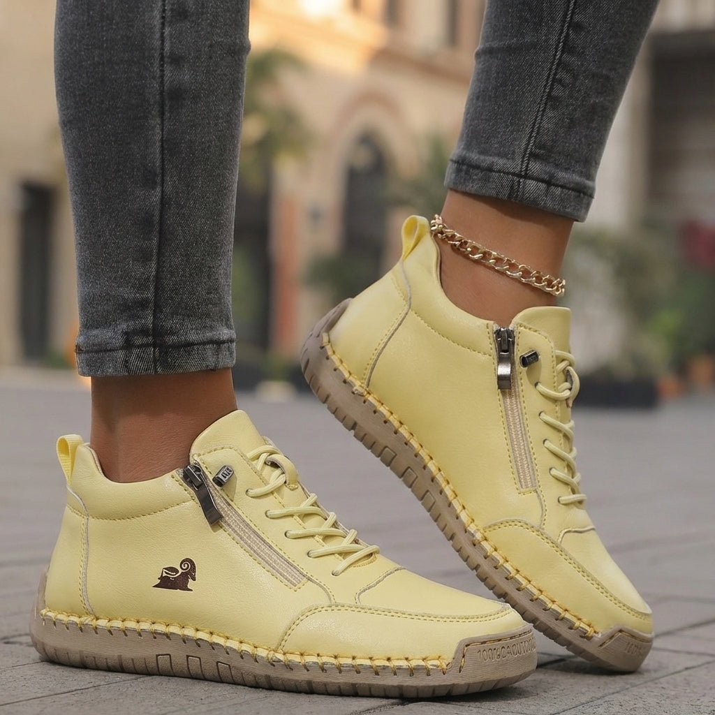 Mila – Zapatillas ligeras con cremallera y soporte ergonómico - Ebora Store