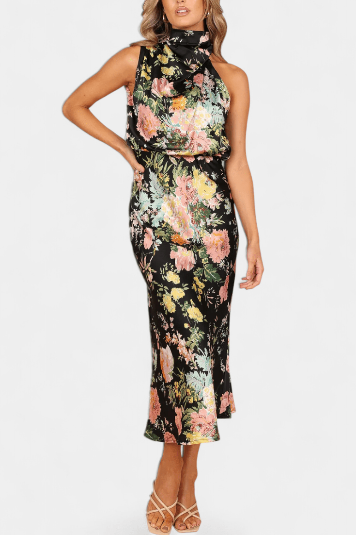 Lisa | Maxi Floral Halter - Ebora Store