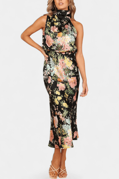 Lisa | Maxi Floral Halter - Ebora Store