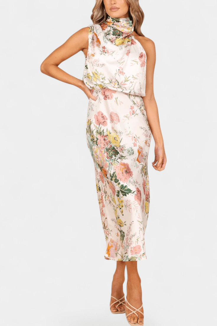 Lisa | Maxi Floral Halter - Ebora Store