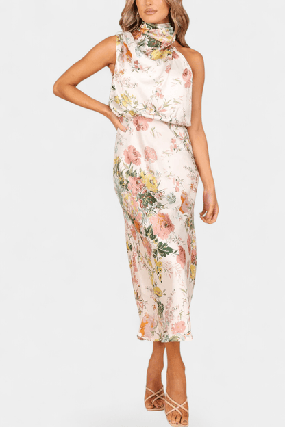 Lisa | Maxi Floral Halter - Ebora Store