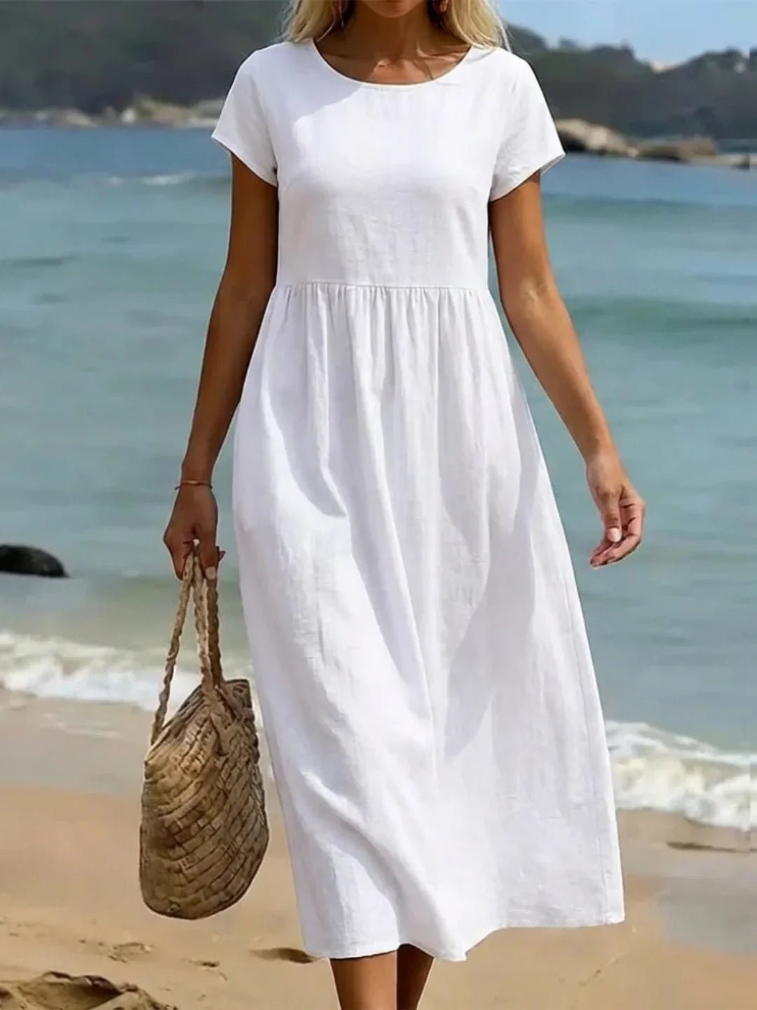 Gabriela™ | Vestido midi fluido de elegancia atemporal - Ebora Store