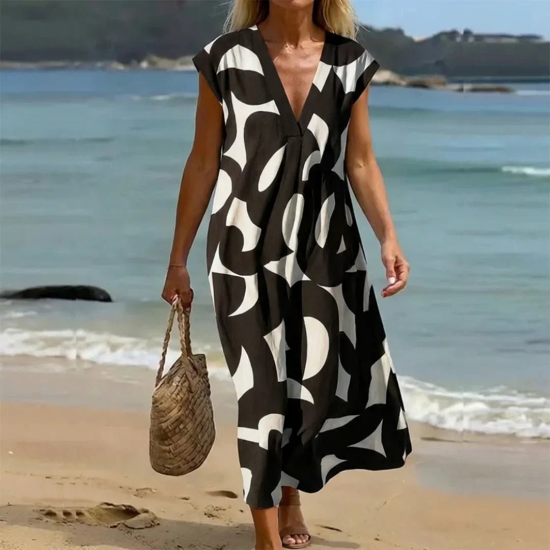 Valeria | Vestido con detalles calados - Ebora Store