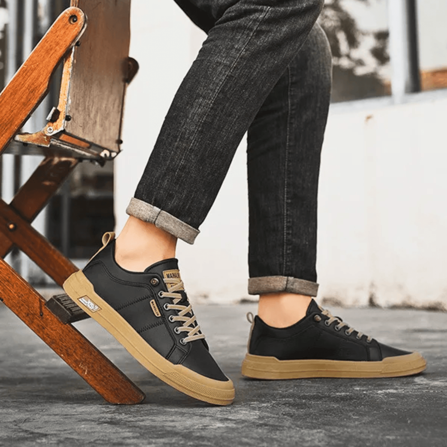 HARRINGTON™ | Klassiska lädersneakers