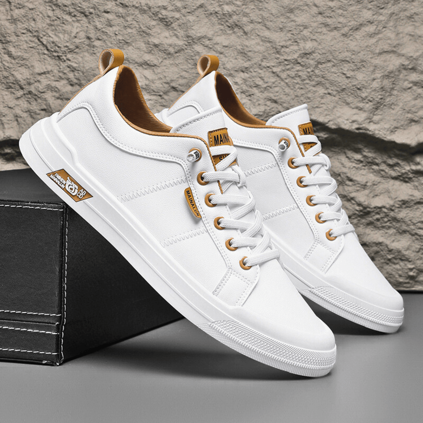 HARRINGTON™ | Klassiska lädersneakers
