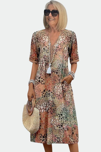 Lina | Vestido ligero con escote en V - Ebora Store