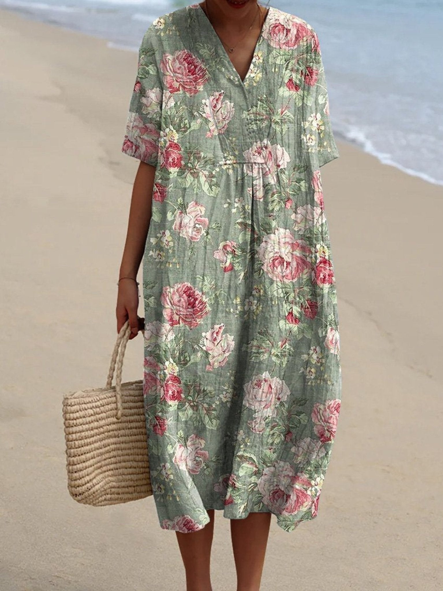 Lina | Vestido de Flores Vintage - Ebora Store